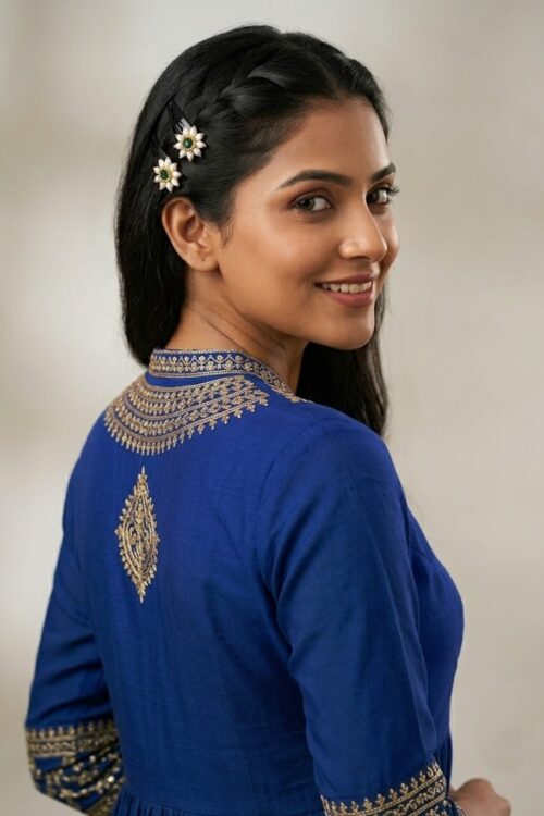 Pearl Bloom Crescent Hairpin Set